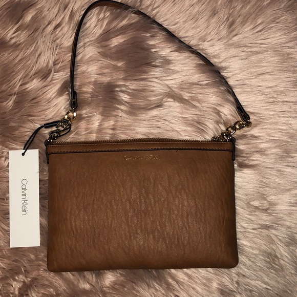 Calvin Klein Handbags - Calvin Klein brown small purse